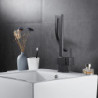 Robinet cascade design créatif irrégulier pour lavabo, pivotant à 360°