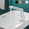 Robinet de lavabo de salle de bain - Finitions électrolytiques/peintes classiques, centerset mitigeur monotrou pour salle de bain