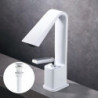 Robinet de salle de bain évier mélangeur - Robinets de lavabo avec bonde escamotable, monobloc mitigeur lavabo avec tuyau froid et chaud