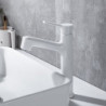 Robinet lavabo - Rétractable Plaqué, mitigeur un trou pour une utilisation pratique dans la salle de bain