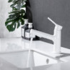 Robinet lavabo - Rétractable Plaqué, mitigeur un trou pour un usage pratique dans la salle de bain