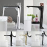 Robinet lavabo - Classique Plaqué, mitigeur un trou pour un style traditionnel dans la salle de bain