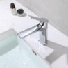 Robinet de Lavabo - Style Classique Plaquée, Set de Centre avec Mitigeur un Trou pour Salle de Bain