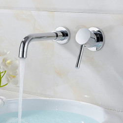 Robinet de Lavabo Utilitaire Moderne Chromé Or Noir avec Bec Rotatif, à Un Trou et à Poignée Unique avec Interrupteur d'Eau Chaude et Froide, Robinet Commercial de Remplissage de Pot