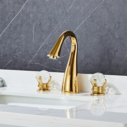 Mitigeur d'évier de salle de bain répandu, style traditionnel et élégant