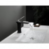 Robinet de lavabo cascade haut de gamme, design moderne avec tuyau d'eau chaude et froide, robinet monocommande monté sur le pont